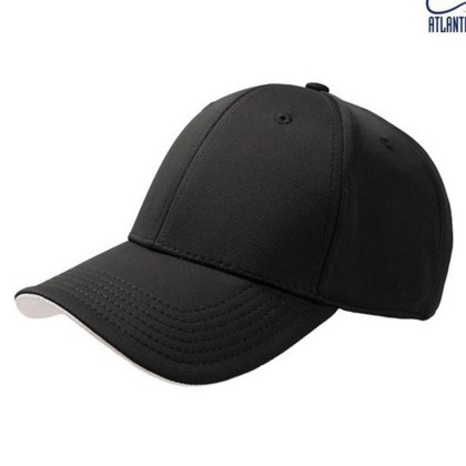 Εξάφυλλο καπέλο με velcro (Atl Green House) μαύρο/λευκό